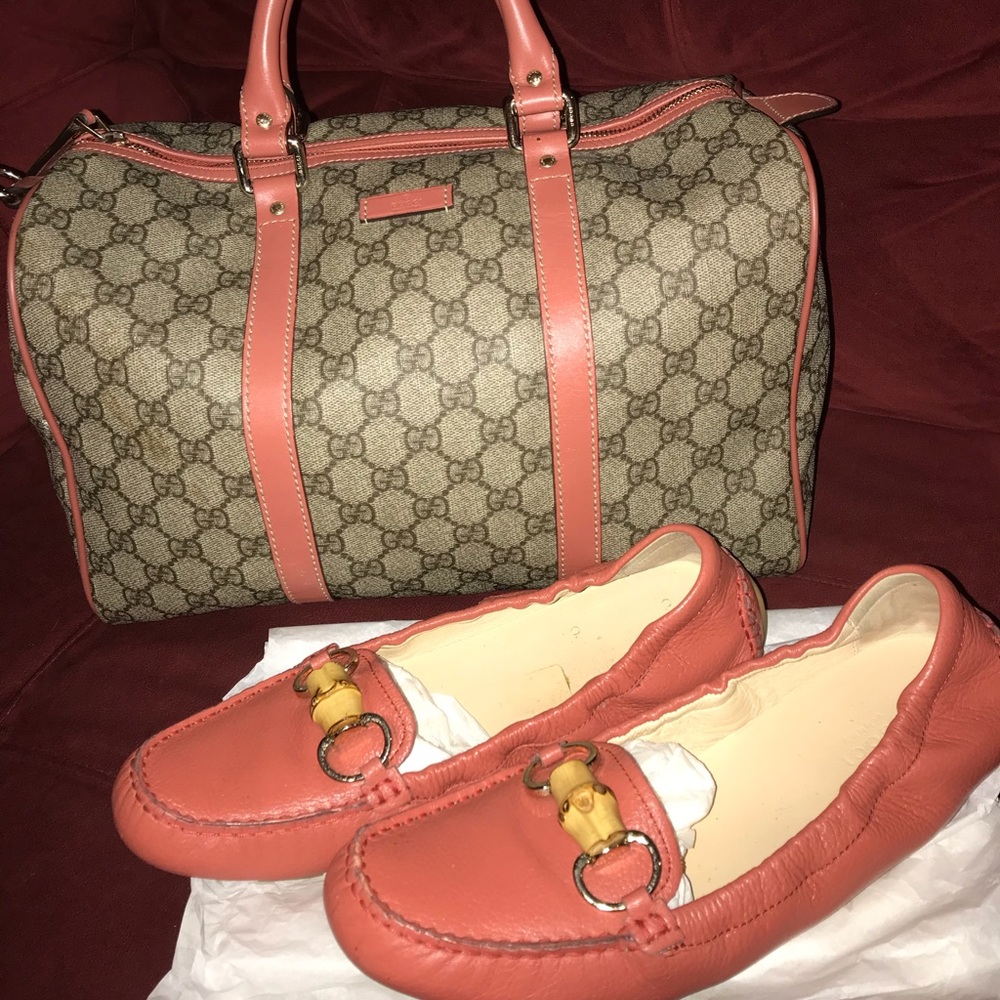 Gucci Boston bag with Driver Loafers